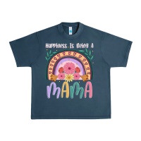 Midnight Navy happiness is being a mama Urban Heavy Tee - JahusDesignShop