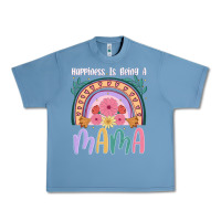 Pebble Blue happiness is being a mama Urban Heavy Tee - JahusDesignShop
