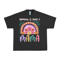 Pigment Black happiness is being a mama Urban Heavy Tee - JahusDesignShop