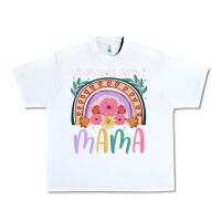 White happiness is being a mama Urban Heavy Tee - JahusDesignShop