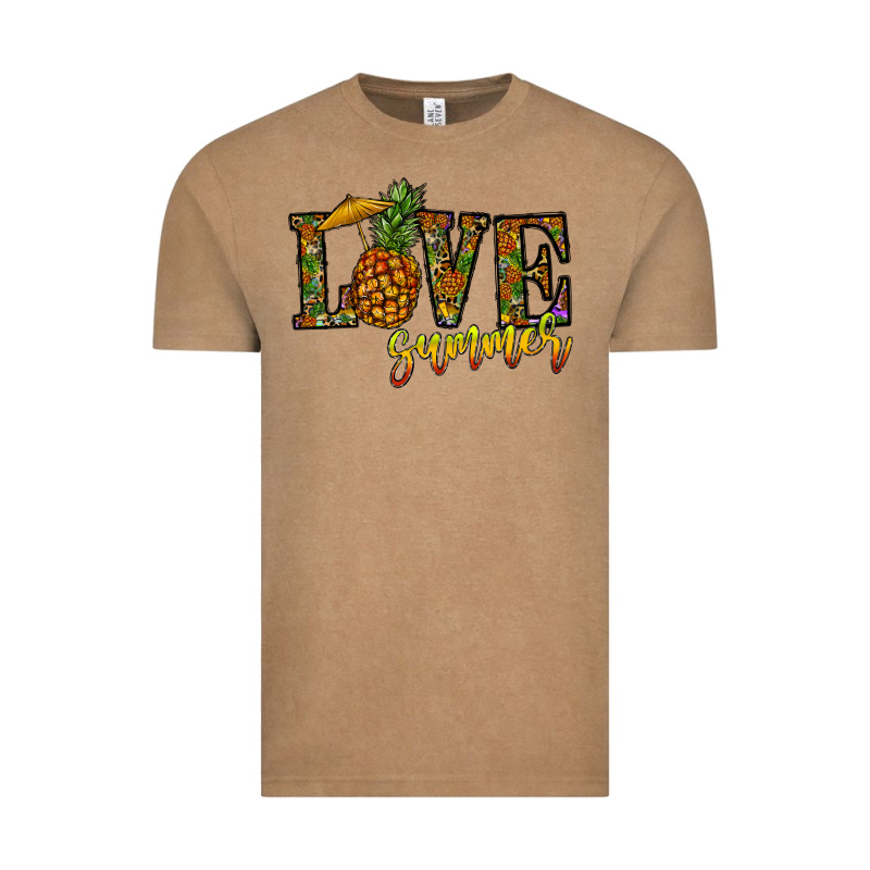 Love Summer Pinapple Vintage Tee by CowhideDigitalArt | Teevron