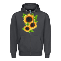 Smoke treetops sunflower Zipper Hoodie - LillyAllenDesigns