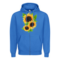 True Royal treetops sunflower Zipper Hoodie - LillyAllenDesigns