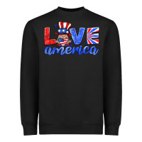 Black love america gnome Heavyweight Sweatshirt - HRA Design Shop