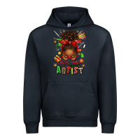 Navy santa's favorite nail artist afro messy bun Urban Hoodie - texasbilliewilder