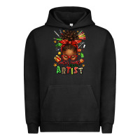 Pigment Black santa's favorite nail artist afro messy bun Urban Hoodie - texasbilliewilder