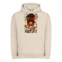 Pigment French Oak santa's favorite nail artist afro messy bun Urban Hoodie - texasbilliewilder
