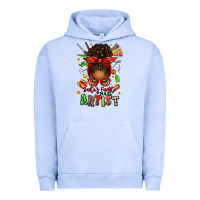Pigment Grape Ice santa's favorite nail artist afro messy bun Urban Hoodie - texasbilliewilder