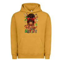 Pigment Peanut Butter santa's favorite nail artist afro messy bun Urban Hoodie - texasbilliewilder