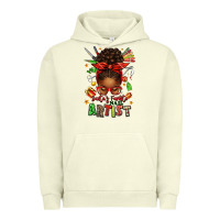 Pigment Pistachio santa's favorite nail artist afro messy bun Urban Hoodie - texasbilliewilder