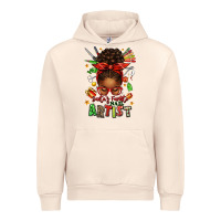 Sandshell santa's favorite nail artist afro messy bun Urban Hoodie - texasbilliewilder