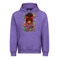 Tulip santa's favorite nail artist afro messy bun Urban Hoodie - texasbilliewilder