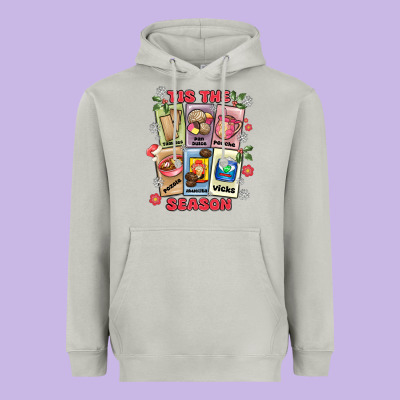 This The Season Tamales Pan Dulce Heavyweight Hoodie Designed By Maliassmallbusiness