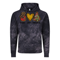 Cloud Black peace love christmas Vintage Hoodie - JahusDesignShop