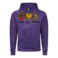 Cloud Purple peace love christmas Vintage Hoodie - JahusDesignShop