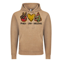 Vintage Coffee peace love christmas Vintage Hoodie - JahusDesignShop
