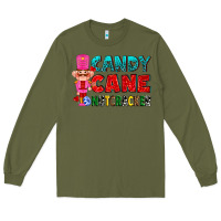 Army Green candy cane and pink nutcracker ado Long Sleeve Tee - AdoDesignShop