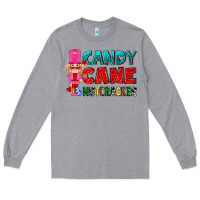 Heather Grey candy cane and pink nutcracker ado Long Sleeve Tee - AdoDesignShop