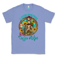 Colony Blue i hate everyone but coffee helps western skeleton coffee sunflowers Classic Tee - Artiststas