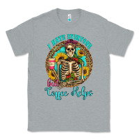 Heather Grey i hate everyone but coffee helps western skeleton coffee sunflowers Classic Tee - Artiststas