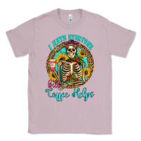 I Hate Everyone But Coffee Helps Western Skeleton Coffee Sunflowers Classic Tee | Teevron