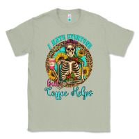 Matcha i hate everyone but coffee helps western skeleton coffee sunflowers Classic Tee - Artiststas