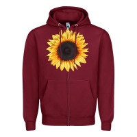 Treetops Sunflower Zipper Hoodie | Teevron