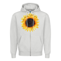 Dove Grey treetops sunflower Zipper Hoodie - LillyAllenDesigns