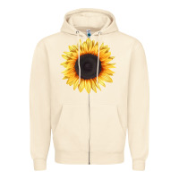 Sandshell treetops sunflower Zipper Hoodie - LillyAllenDesigns