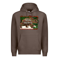Coffee merry christmas bear Premium Hoodie - BarkalooDesign