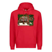 Red merry christmas bear Premium Hoodie - BarkalooDesign