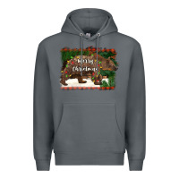 Rock merry christmas bear Premium Hoodie - BarkalooDesign