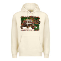 Sandshell merry christmas bear Premium Hoodie - BarkalooDesign