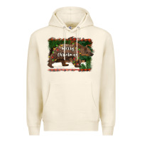 Merry Christmas Bear Premium Hoodie | Teevron