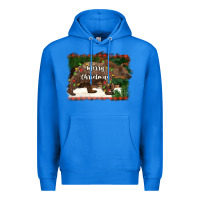 True Royal merry christmas bear Premium Hoodie - BarkalooDesign