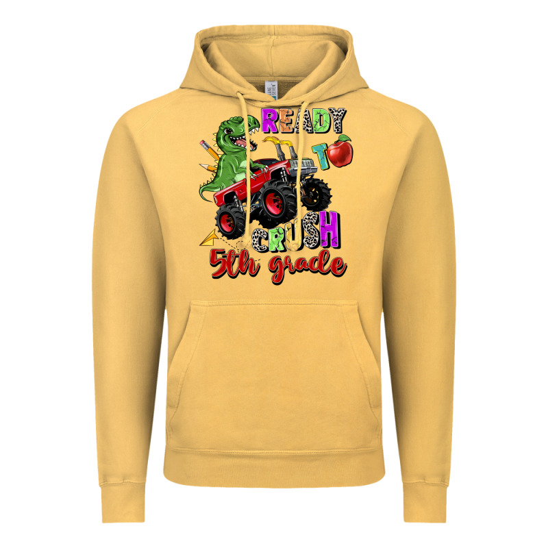 Ready To Crush 5th Grade Vintage Hoodie by Zillion Design Studio | Teevron