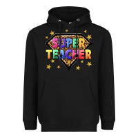 Black super teacher with leopard Heavyweight Hoodie - NancyCooperArtShop