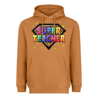 Meerkat super teacher with leopard Heavyweight Hoodie - NancyCooperArtShop