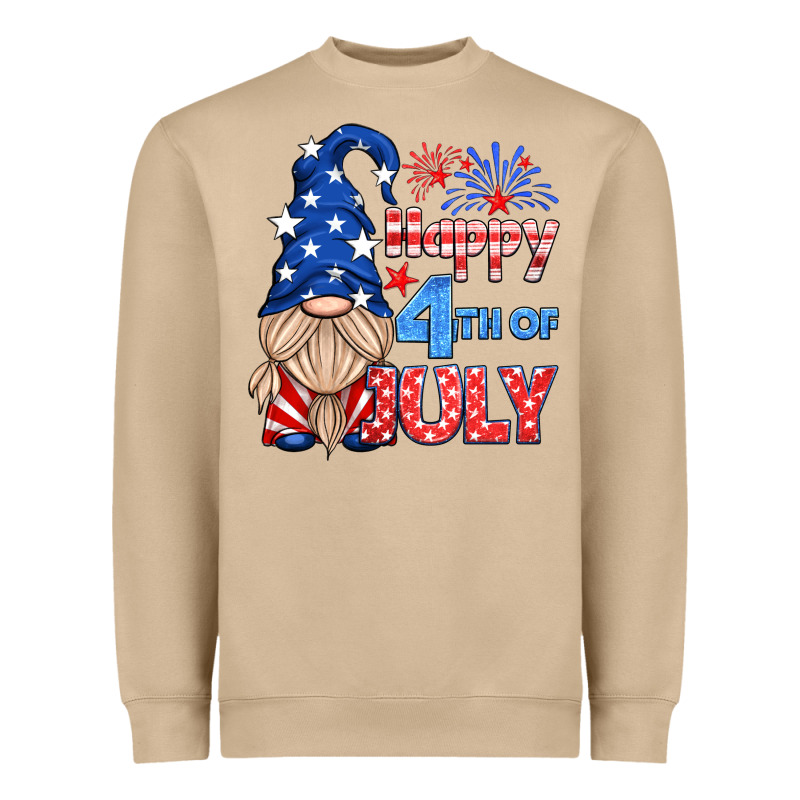 Happy 4th Of July Gnome Heavyweight Sweatshirt by HRA Design Shop | Teevron