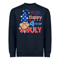 Navy happy 4th of july gnome Heavyweight Sweatshirt - HRA Design Shop