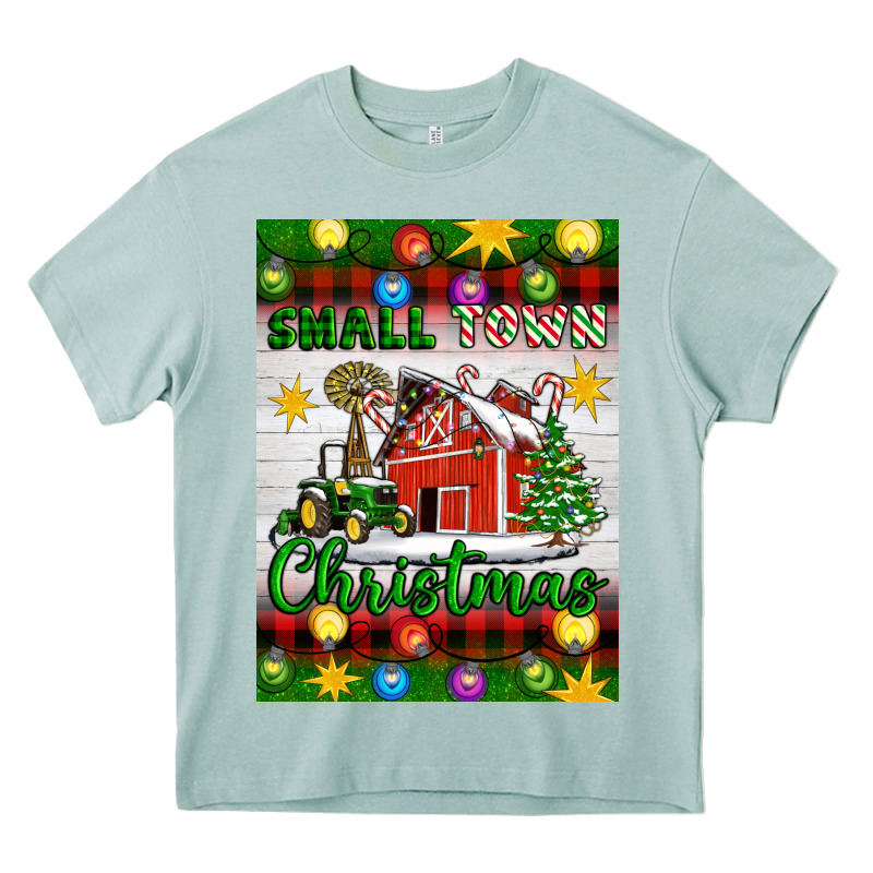 Small Town Christmas Heavy Core Tee by Artiststas | Teevron