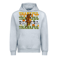 Heather Grey Thankful Thankful Thankful Urban Hoodie - NancyCooperArtShop