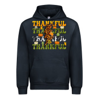 Navy Thankful Thankful Thankful Urban Hoodie - NancyCooperArtShop