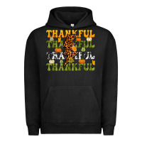 Pigment Black Thankful Thankful Thankful Urban Hoodie - NancyCooperArtShop