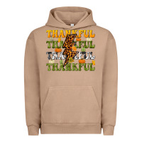 Pigment Burro Thankful Thankful Thankful Urban Hoodie - NancyCooperArtShop