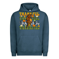 Pigment Midnight Navy Thankful Thankful Thankful Urban Hoodie - NancyCooperArtShop