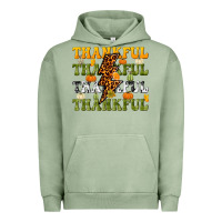 Pigment Oil Green Thankful Thankful Thankful Urban Hoodie - NancyCooperArtShop