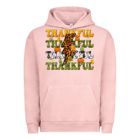 Pigment Salmon Thankful Thankful Thankful Urban Hoodie - NancyCooperArtShop