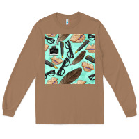 Toasted Coconut literature seamless pattern Long Sleeve Tee - BundleAndBundleShop