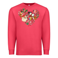 Cardinal christmas heart Premium Sweatshirt - MaliasSmallBusiness